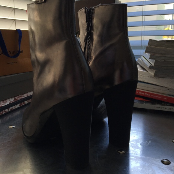 Calvin Klein Silver Raylyn booties - Picture 3 of 3